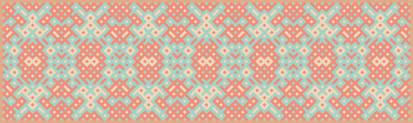 Multicolor truchet tiling connections illustration
