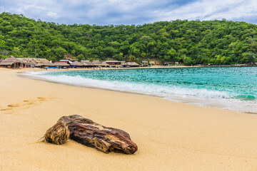 Huatulco bays -  Maguey beach. Beautiful beach with pristine waters, with turtles and fishes....