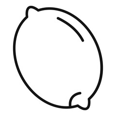 Lemon icon outline vector. Eco farm