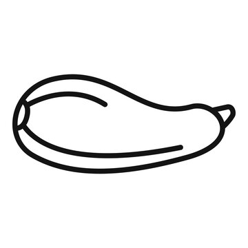 recommend clip art: Zucchini icon outline vector. Eco farm