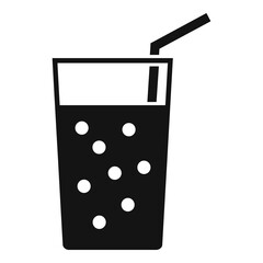 Juice glass icon simple vector. Diet food