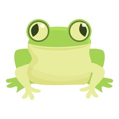 Smile frog icon cartoon vector. Cute character. Tree life