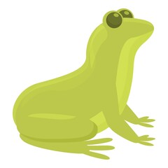 Long frog icon cartoon vector. Animal jump. Life baby