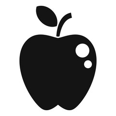 Apple food icon simple vector. Diet food