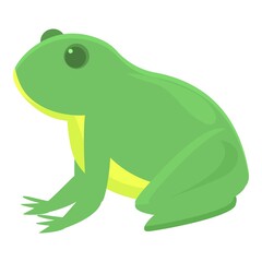 Lake frog icon cartoon vector. Animal jump. Life tree