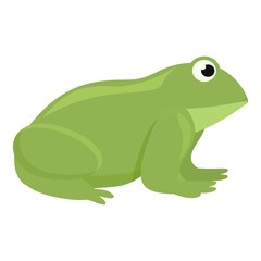Lake frog icon cartoon vector. Cute toad. Animal jump