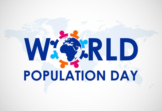 World Population Day July 11. Holiday concept. Background template vector illustration.