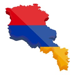 Obraz premium Armenia teritory icon cartoon vector. Map travel. Medival country