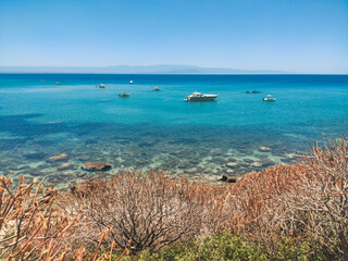 Calm sea of Sicily coast