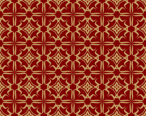 Geometric Seamless Pattern with Tribal Shape. Designed in Ikat, Boho, Aztec, Folk, Motif, Luxury Arabic Style. Ideal for Fabric Garment, Ceramics, Wallpaper. Vector Illustration