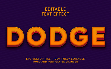 Dodge text effect