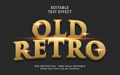Old Retro Luxury text effect