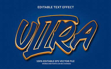 Ultra blue text effect