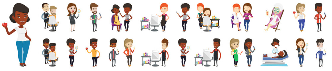 Hairdressing and beauty procedures.