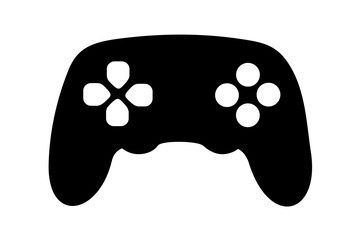 Gamepad and joystick - controller for playing game and videogame. Entertainment technology and device. Vector illustration isolated on white. © M-SUR