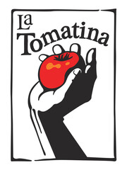 Throwing tomato