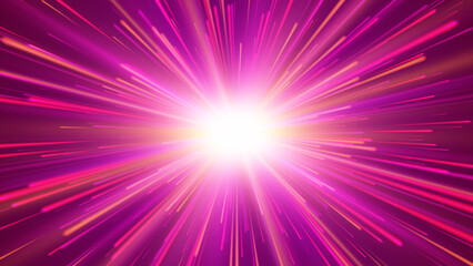 Naklejka premium High speed. Radial motion blur background. Vector illustration.