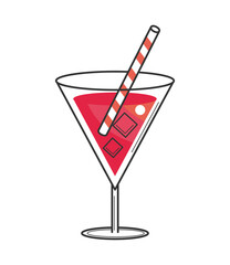 cocktail with straw icon