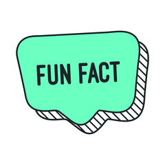Fun fact on speech bubble