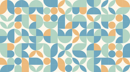geometric pattern mosaic background © BORIS