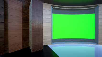 News Studio Set Background