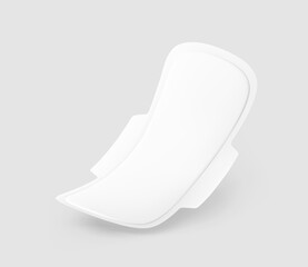 Realistic women pad mockup. Perspective view. Vector illustration. Сan be used for healthcare, medical and other needs. EPS10.  © realstockvector