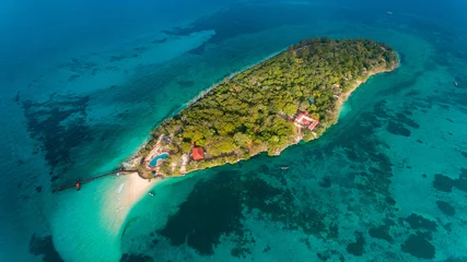 Foto op Canvas Changuu Island is a small island 5.6 km north-west of Stone Town. © STORYTELLER