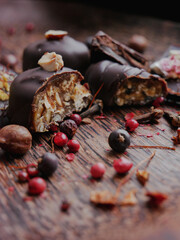 healthy vegan sweets. natural, healthy candies. healthy food. sweets with spices.