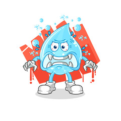 soda water monster vector. cartoon character