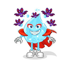 soda water Dracula illustration. character vector