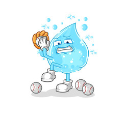 soda water baseball pitcher cartoon. cartoon mascot vector
