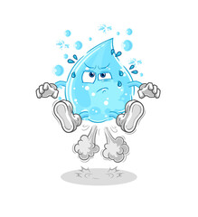 Obraz premium soda water fart jumping illustration. character vector