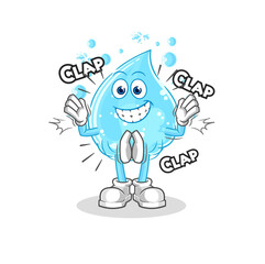 soda water applause illustration. character vector