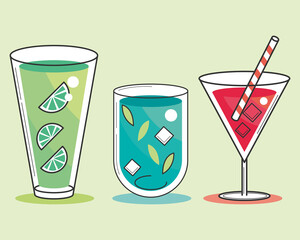 cocktails drink icons