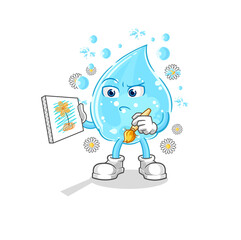 soda water traditional painter cartoon character vector