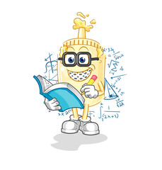 mayonnaise geek cartoon. cartoon mascot vector