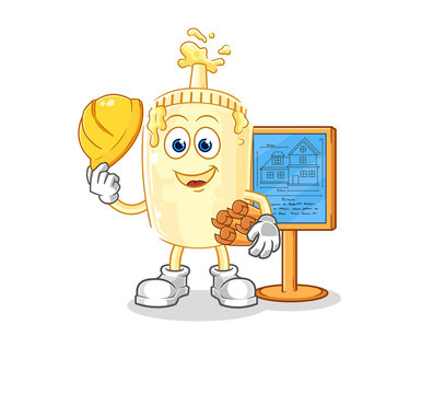 recommend clip art: mayonnaise Architect illustration. character vector