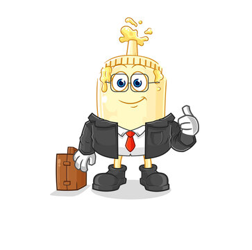 mayonnaise character in business suit clip art preview