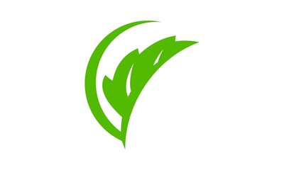 simple nature leaf logo