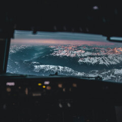 Flight over Alps
