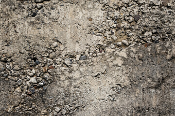 Crumbly concrete wall grunge background texture