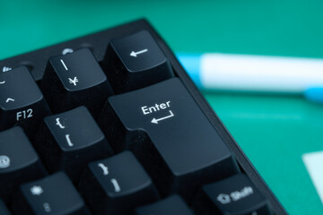 キーボードのキークローズアップ