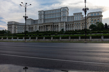 Fototapeta na wymiar Palace of Parliament of Bucharest