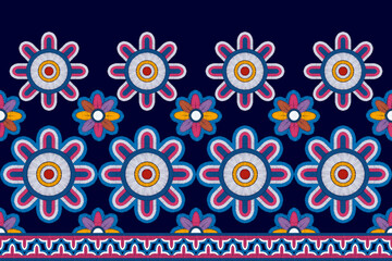 Ikat ethnic textile motif seamless pattern design. Aztec fabric carpet mandala ornaments textile decorations wallpaper. Tribal boho native turkey traditional embroidery vector background 