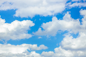 Obraz na płótnie Canvas blue sky and clouds, for background, big clouds