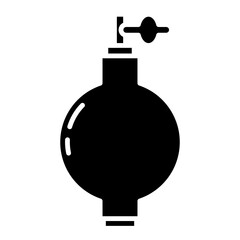 filler tube icon on transparent background