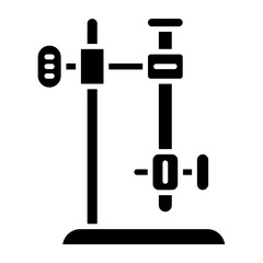 burette stand icon on transparent background