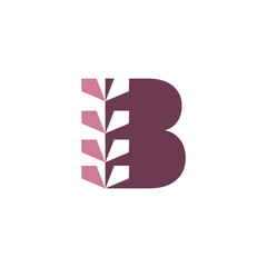 Letter B cosmetic vector logo design | pixel cosmetic logo | mobile cosmetic  logo