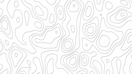 Line Topographic Map Seamless Pattern. Vector Background. Topographic Map Seamless Pattern. Vector Background