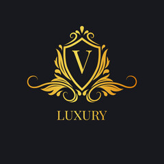 luxury letter template logo.logo for boutique,wedding,hotel,jewelry etc.premium vector design